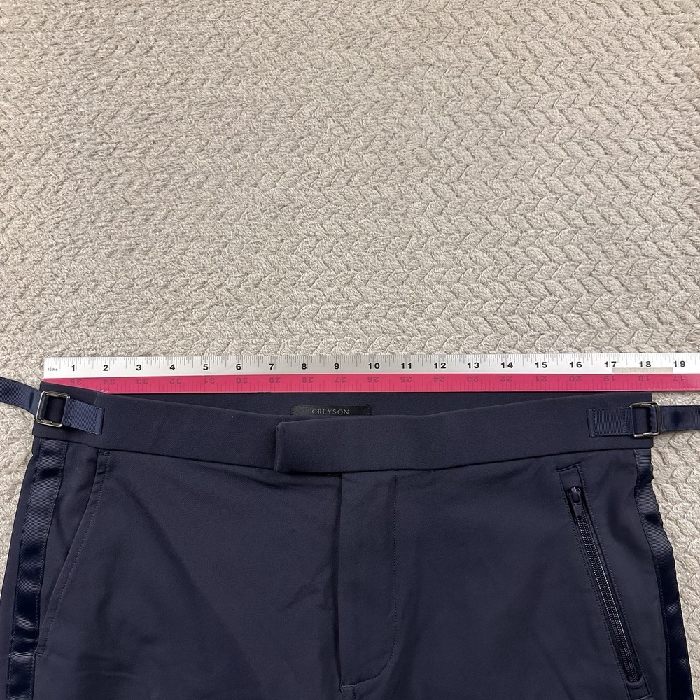 GREYSON Rumson Jogger Pants Men 35 Navy Heavyweight Tailored Performance Golf - Picture 9 of 16